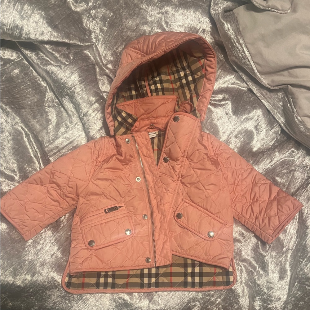 Pink Burberry jacket